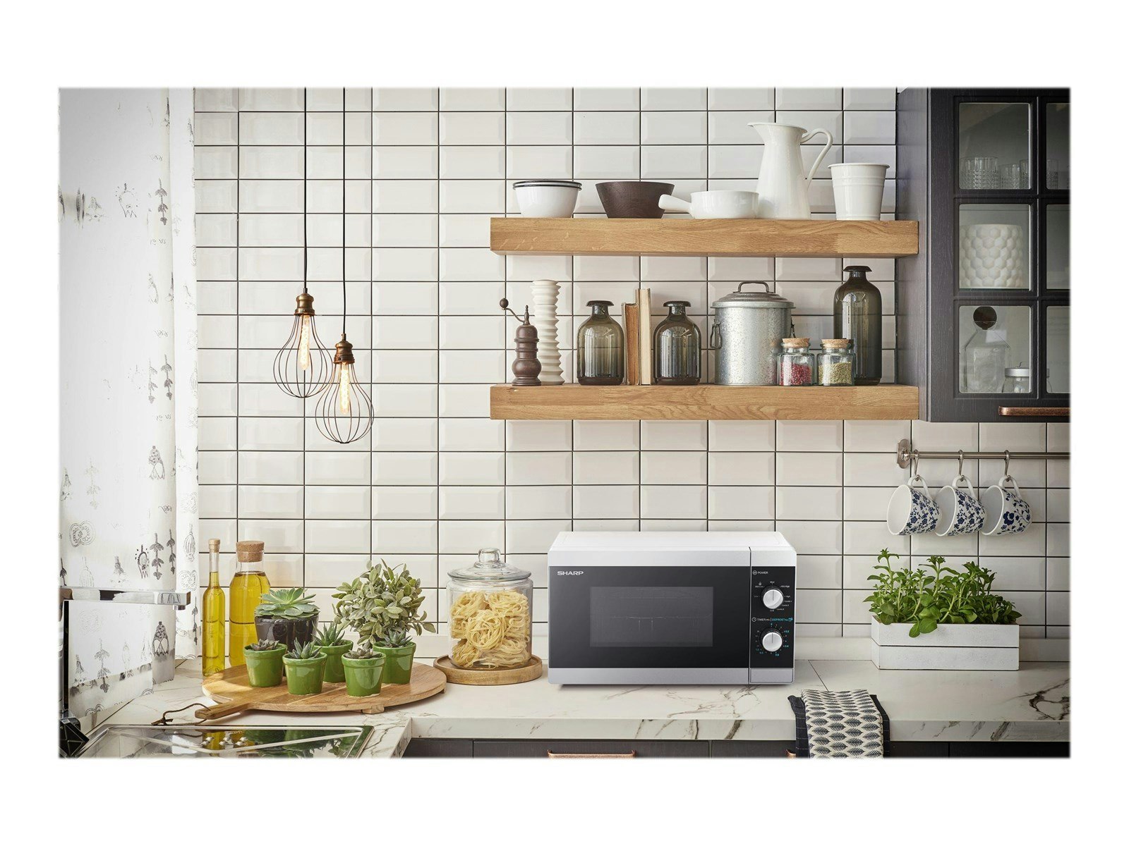 Sharp YC-MG01E-W Mikrovågsugn med grill Fristående Vit