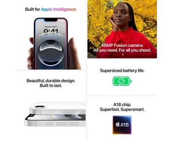 Apple iPhone 16e 5G 128GB Svart