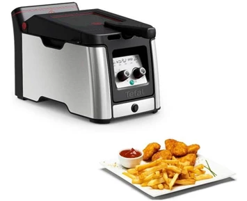 Tefal Clear Duo Fritös 3.5liter Rostfritt stål/sort