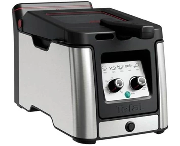 Tefal Clear Duo Fritös 3.5liter Rostfritt stål/sort