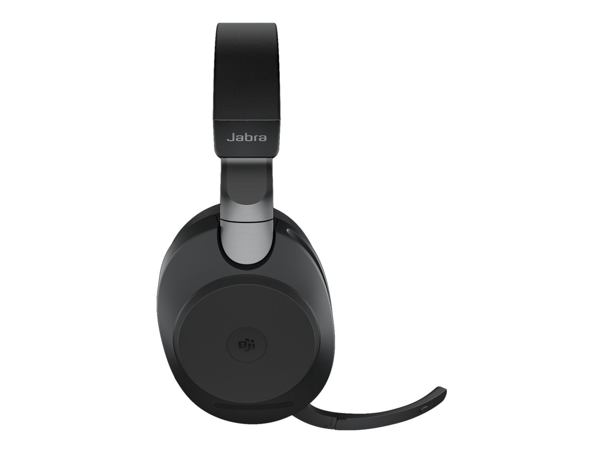 Jabra Evolve2 85 L380a MS Stereo headset med laddningställ Svart
