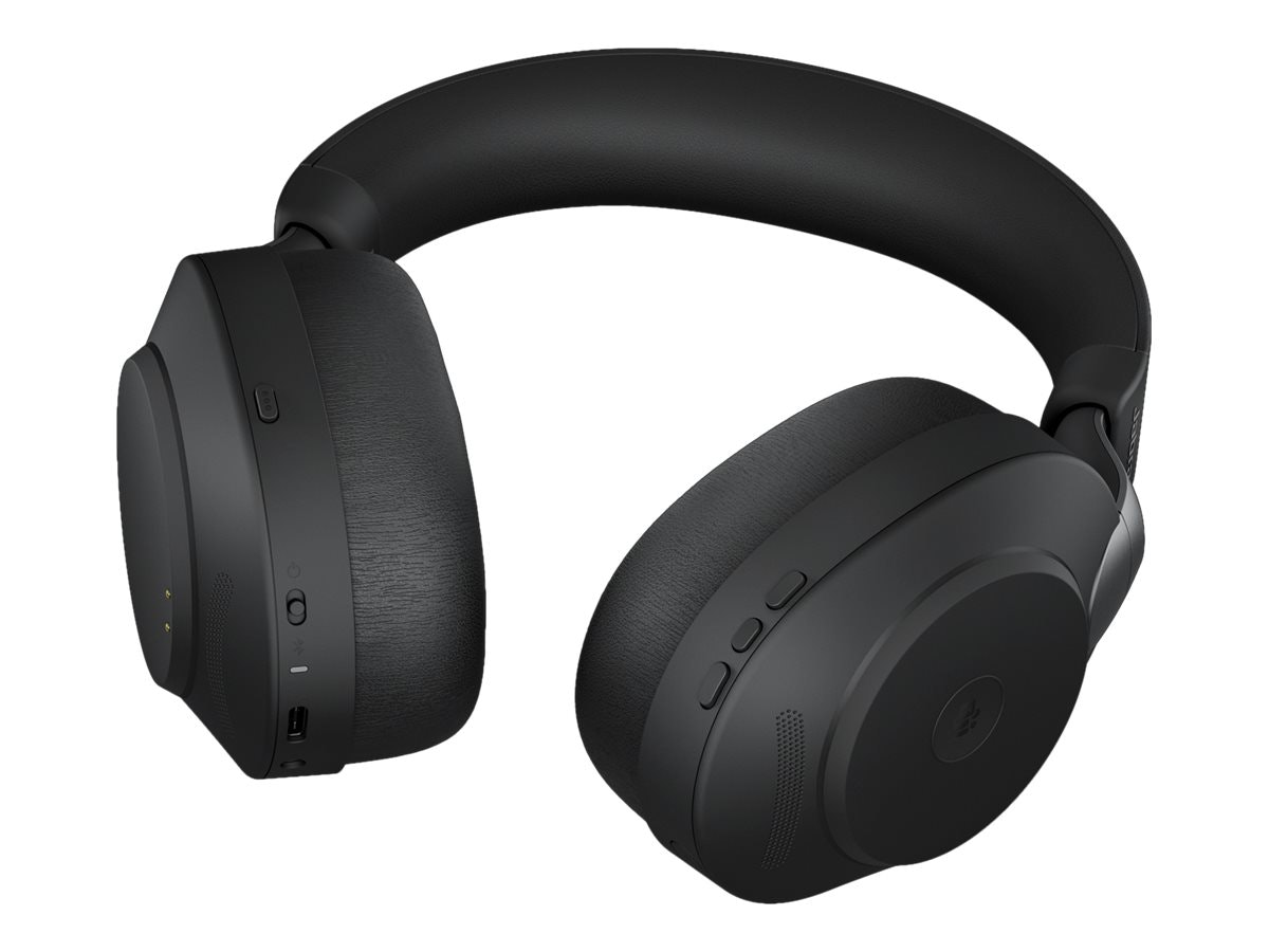 Jabra Evolve2 85 L380a MS Stereo headset med laddningställ Svart