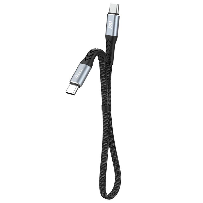 Dudao L10C USB-C till USB-C Kabel 100W 0.23m Svart