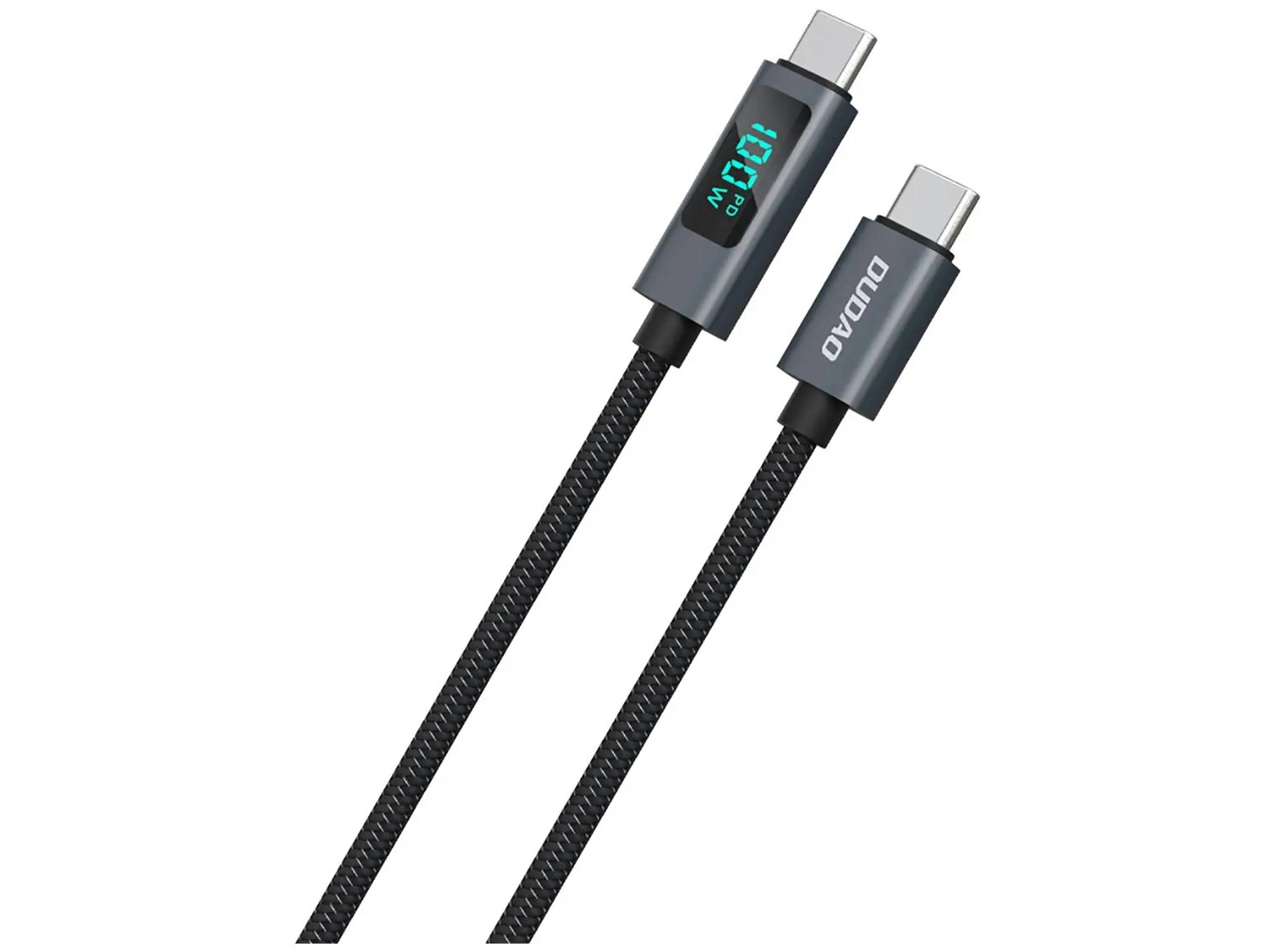 Dudao L7C USB-C to USB-C kabel 100W 1m Svart