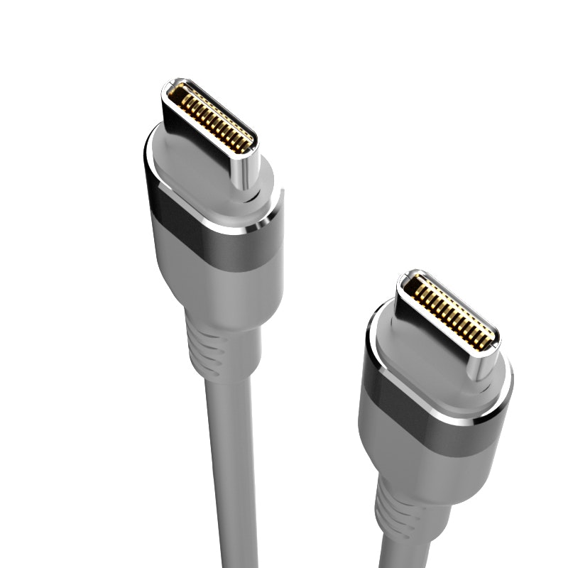 Dudao L5CMAX USB-C till USB-C kabel 100W 1m grå