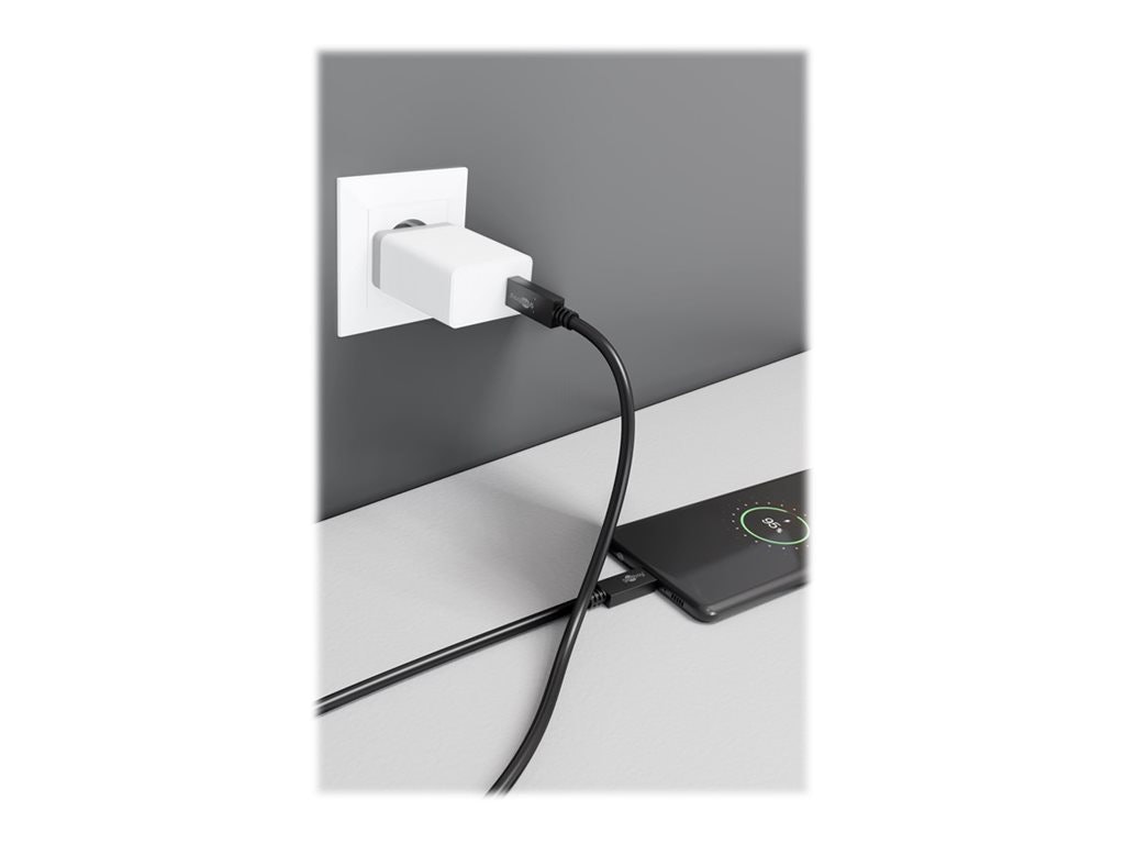 Goobay USB-C 3.2 Gen 2x2 100W kabel 1m Svart