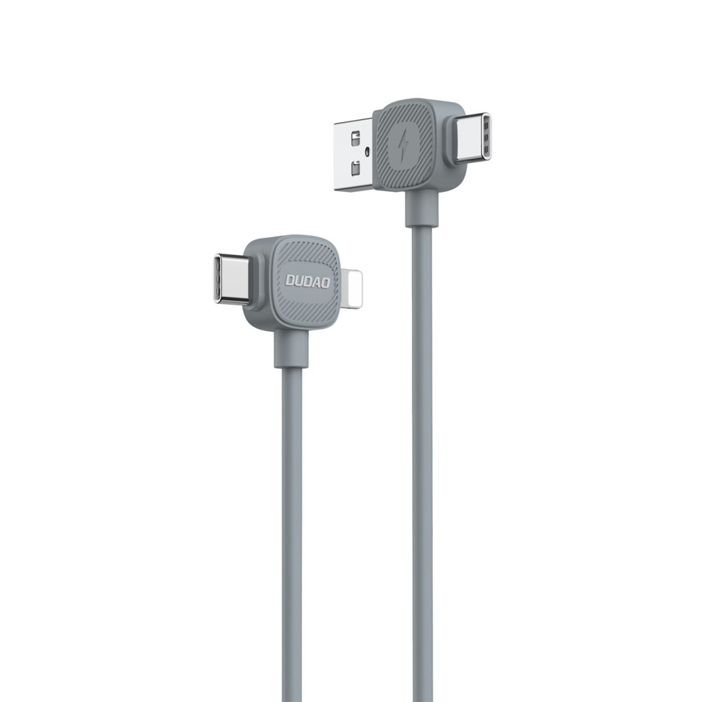 Dudao L20S 4-in-1 USB-C/USB-A/Lightning Snabb laddning Kabel 1m