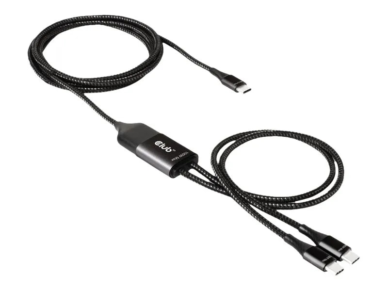 Club 3D CAC-1527 USB-C Y kabel 1.83m 100W Svart