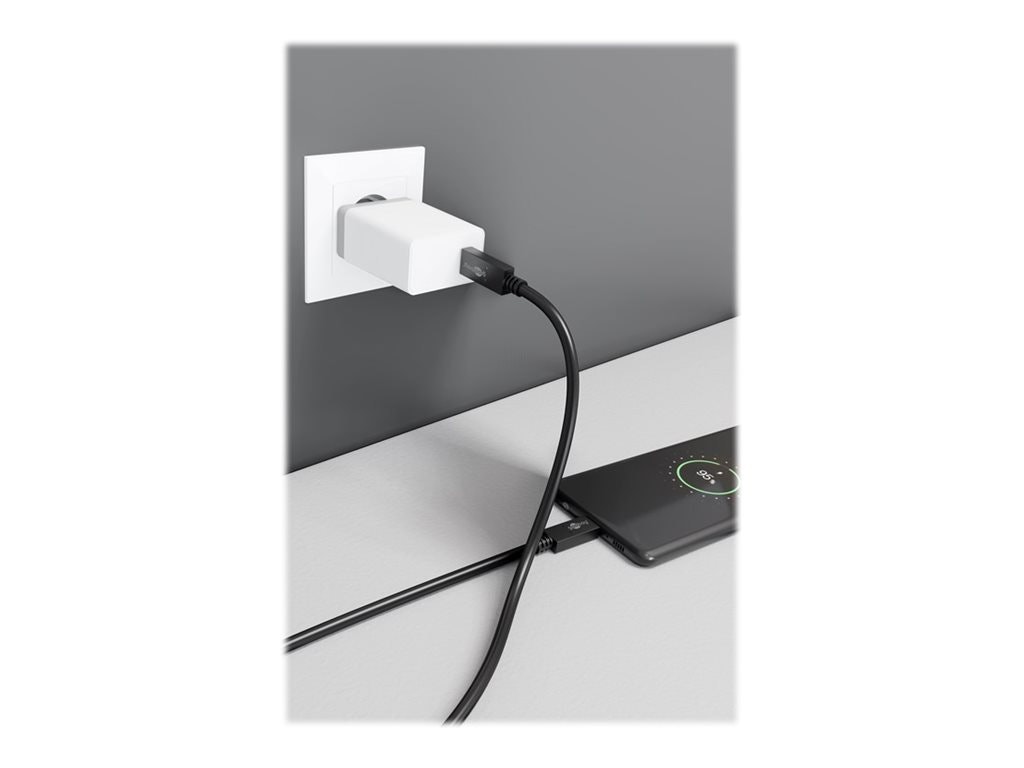 Goobay USB 3.2 Gen 1 USB Type-C kabel 50cm Svart