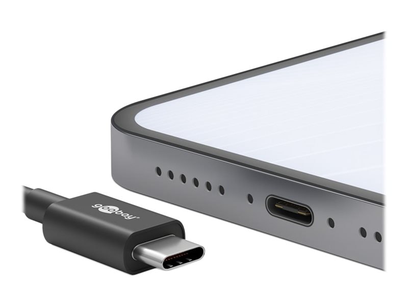 Goobay USB 3.2 Gen 1 USB Type-C kabel 50cm Svart