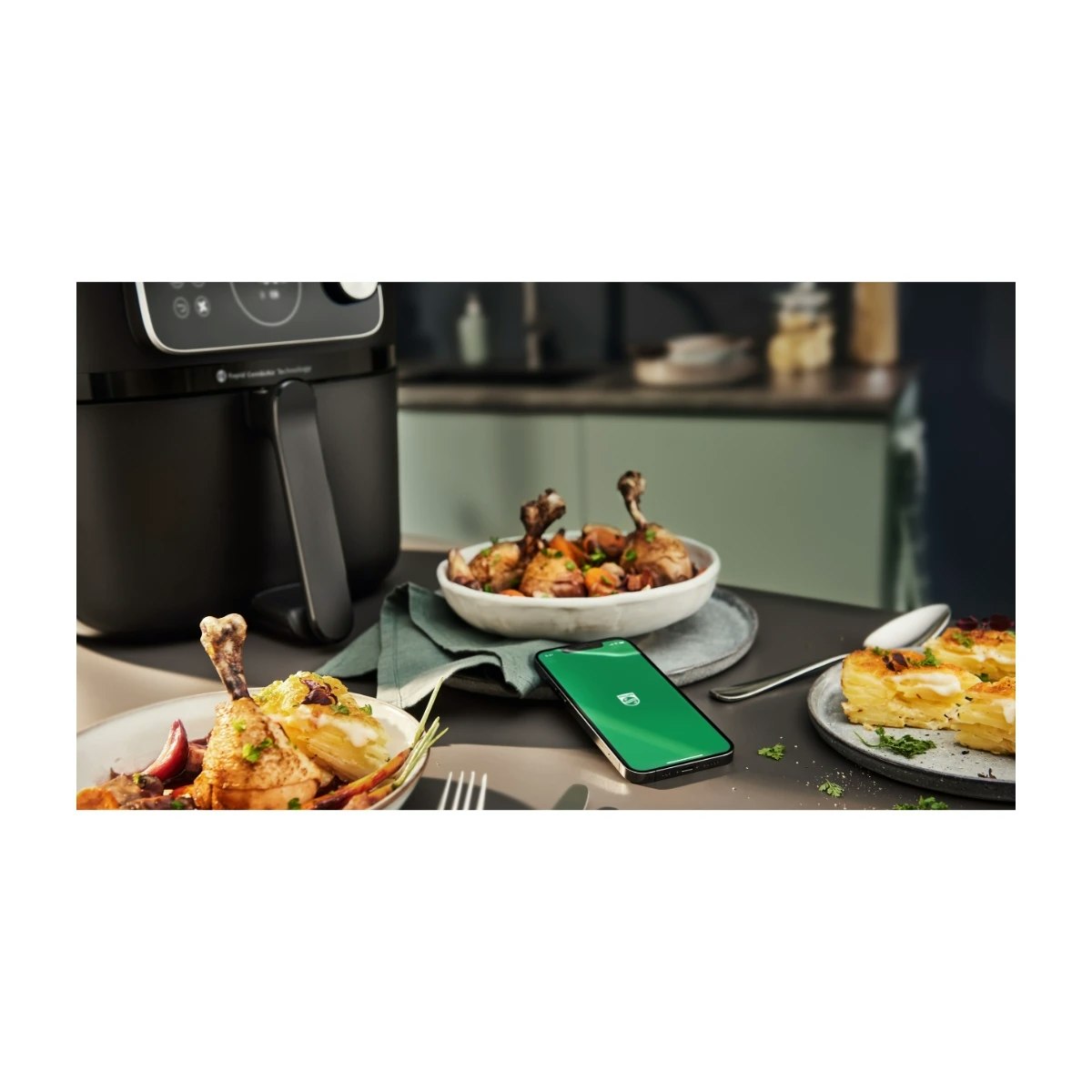 Philips HD9876/90 Combi XXL Connected Airfryer Svart