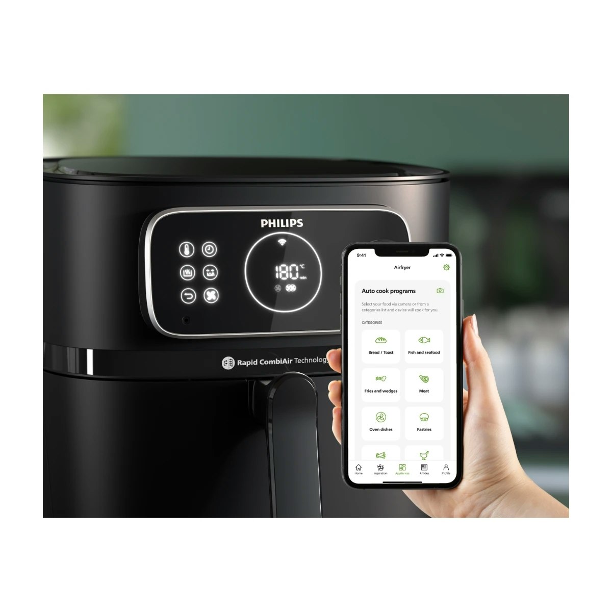 Philips HD9876/90 Combi XXL Connected Airfryer Svart