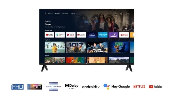 TCL 32" 32S5400AF Full HD Android TV Smart TV