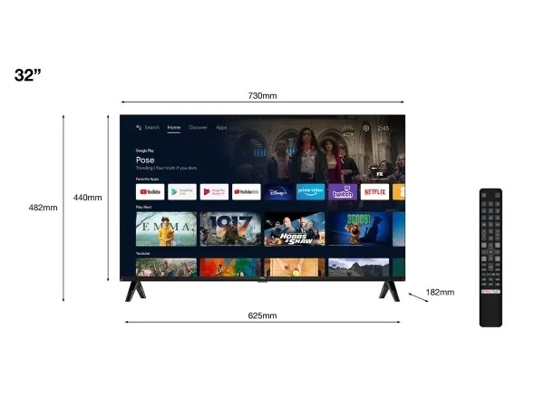 TCL 32" 32S5400AF Full HD Android TV Smart TV