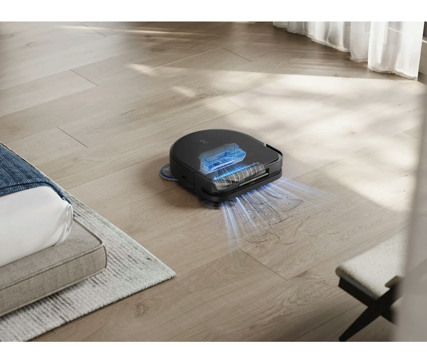 Ecovacs Deebot X5 OMNI robotdammsugare Svart