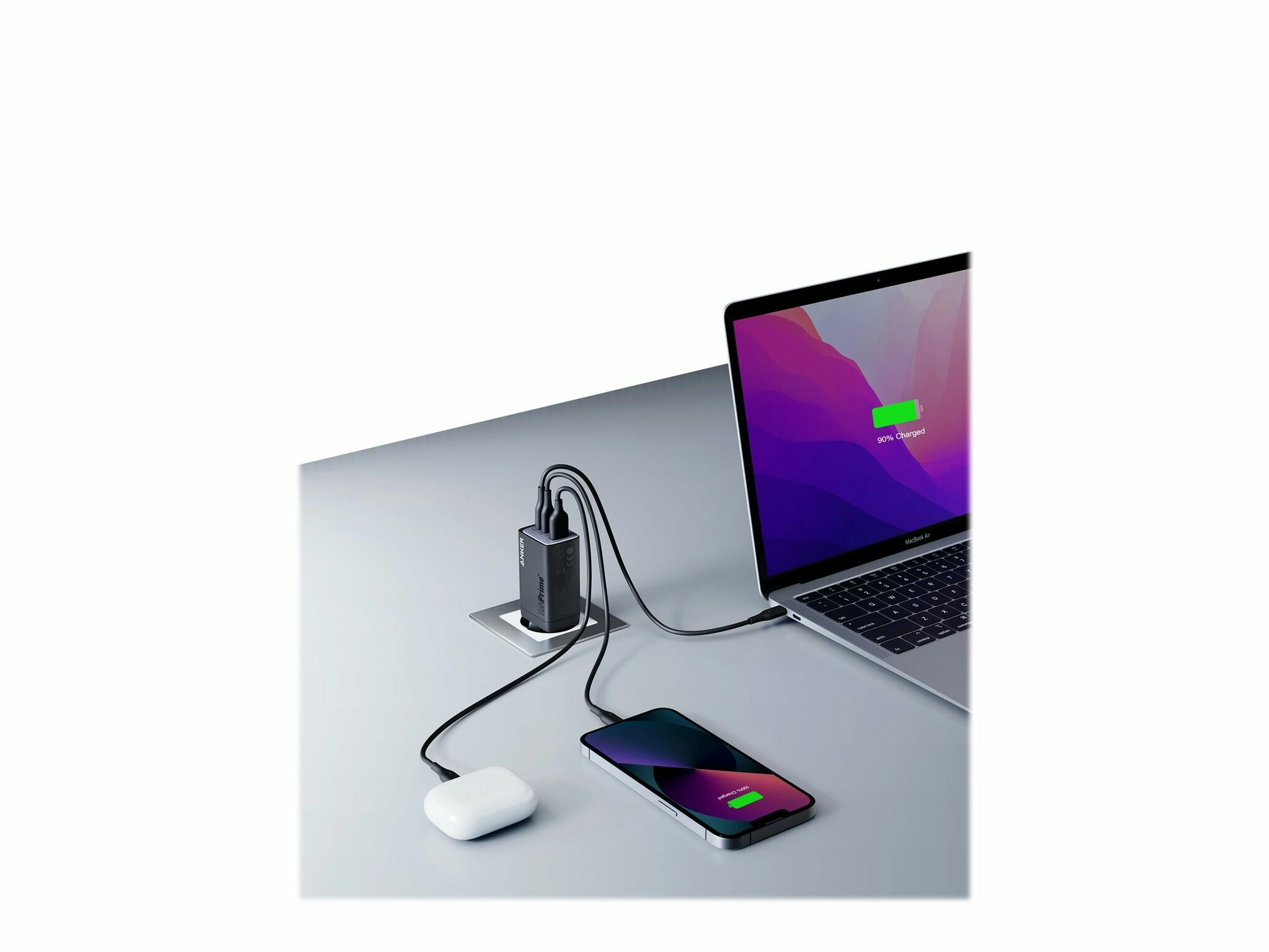 Anker GaN Prime III 65W laddare Svart