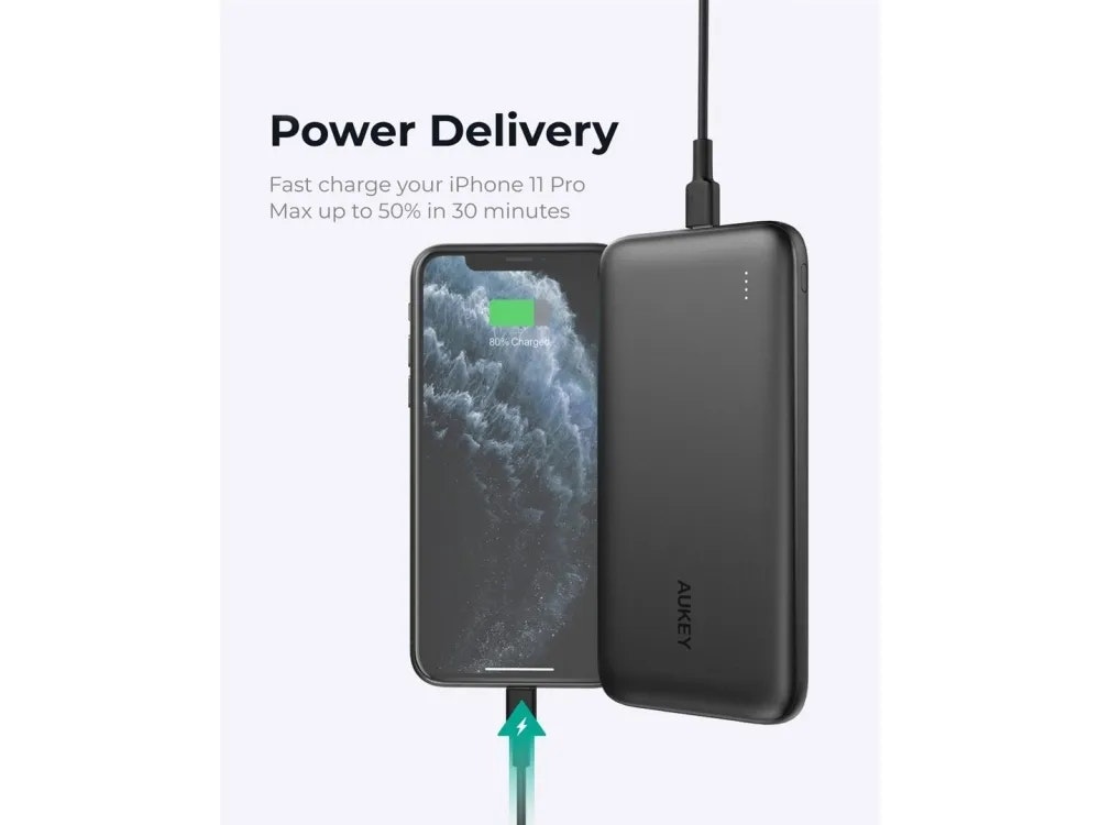 Aukey PB-N73S Powerbank 10 000mAh Svart