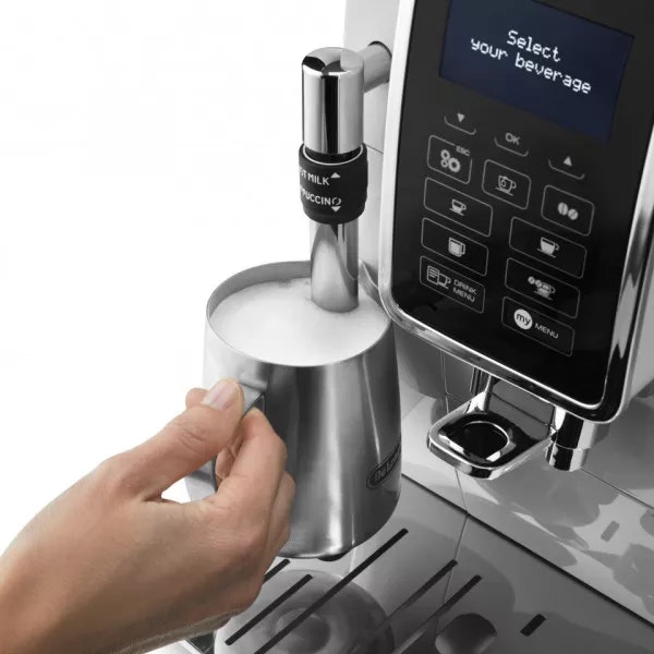 De’Longhi Dinamica ECAM350.35.W Espressomaskin med inbyggd kvarn
