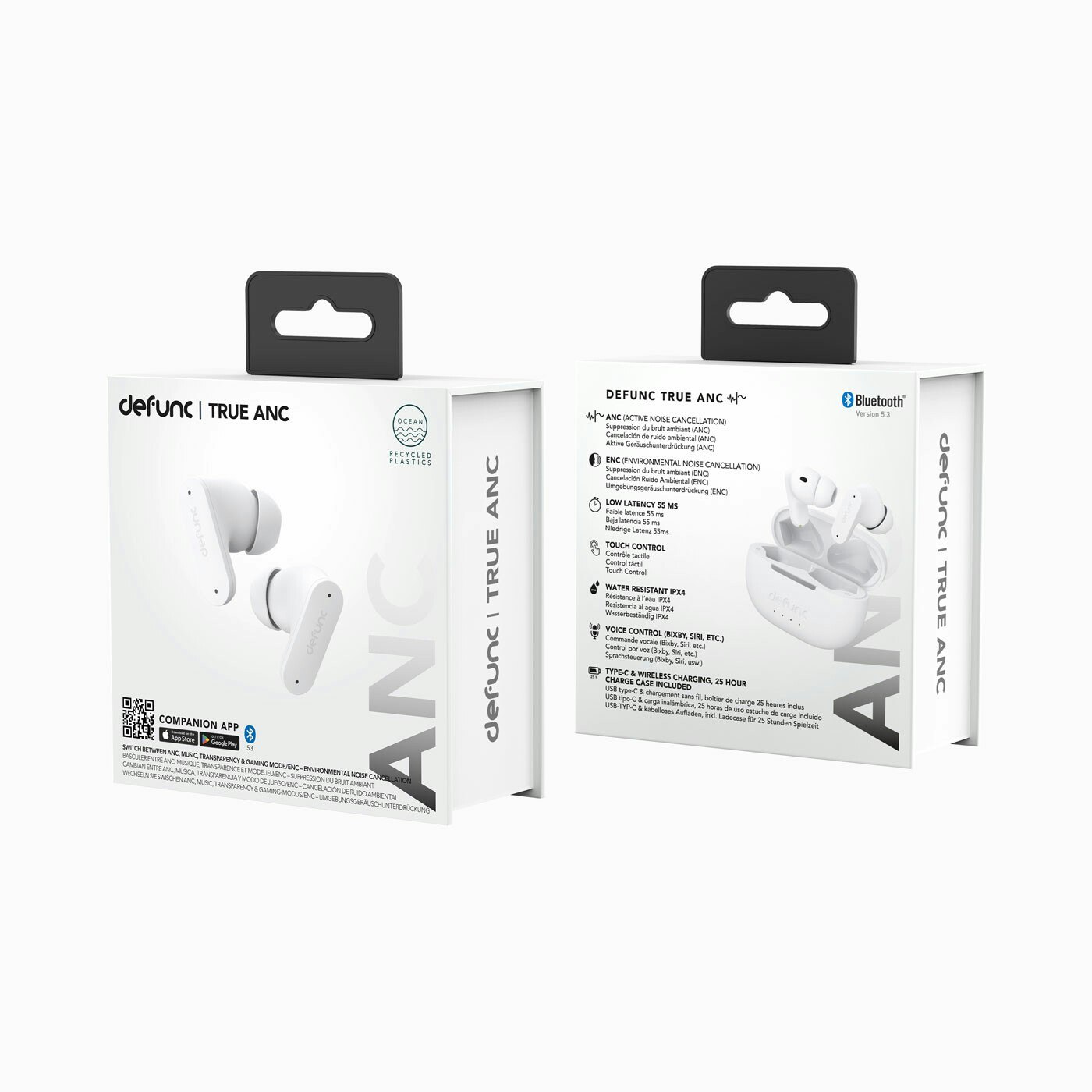 Defunc TRUE ANC Wireless BT hörlur Vit