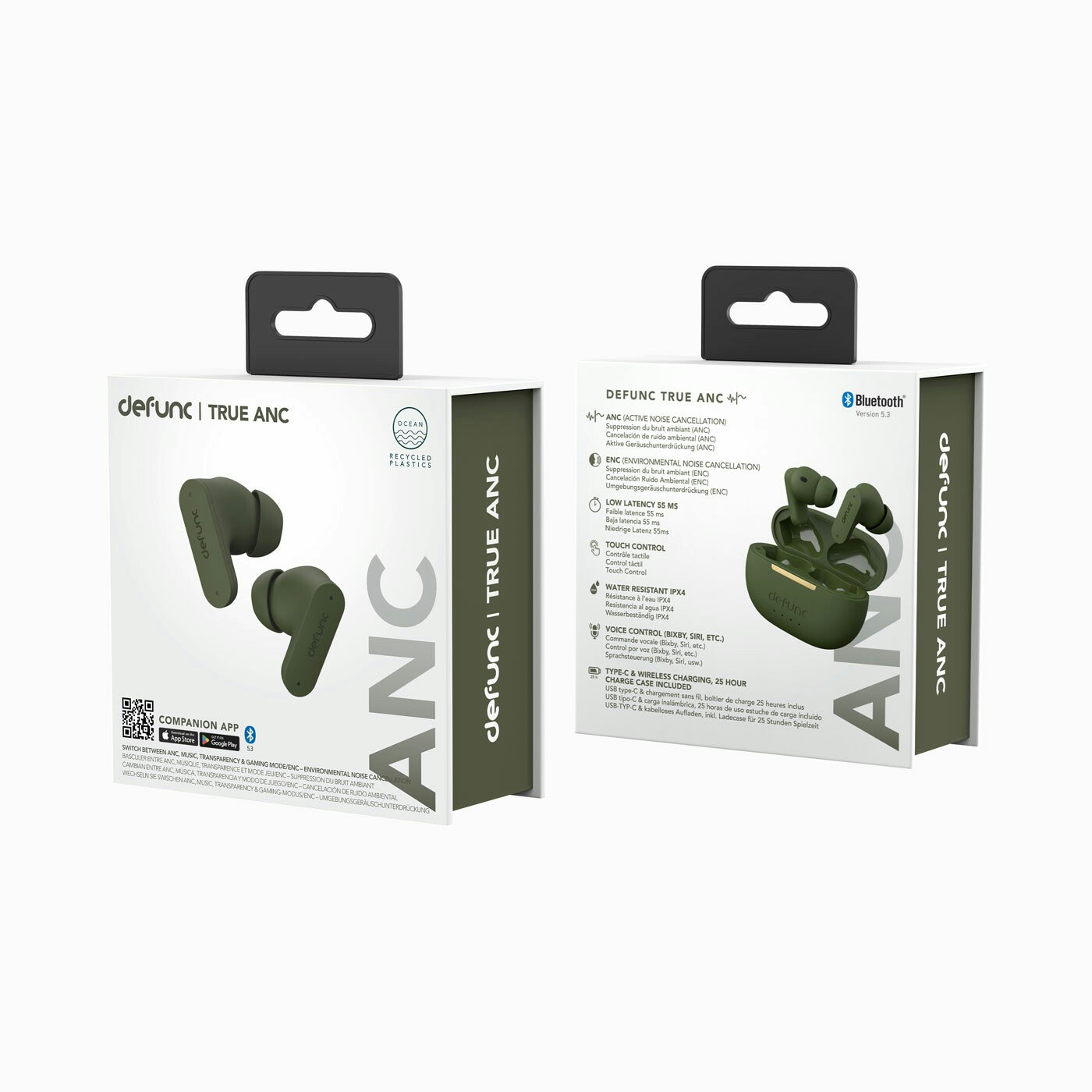 Defunc TRUE ANC Wireless BT hörlur Grön