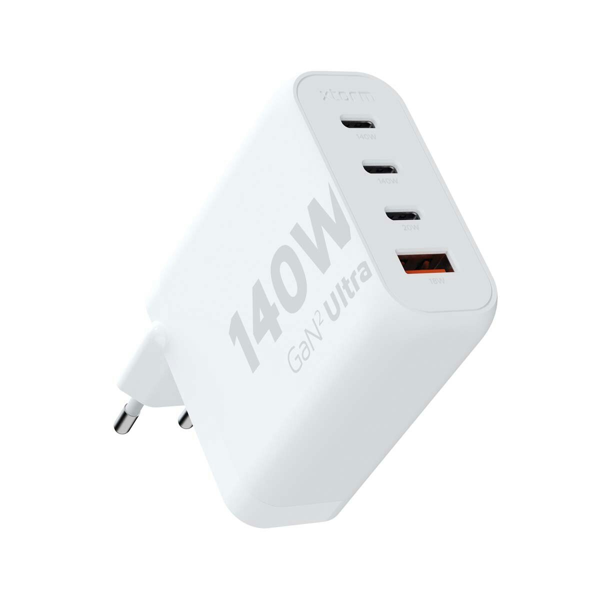 Xtorm 140W GaN2 Ultra Hemladdare 3xUSB-C/USB-A Vit