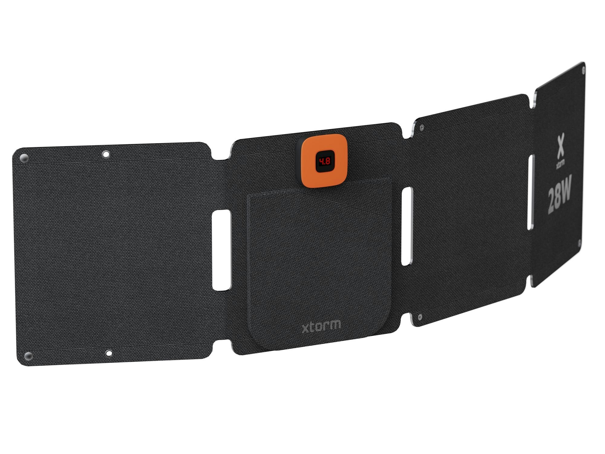 Xtorm Kraftfull 28W Solcellspanel IPX4 USB-C/A utgångar