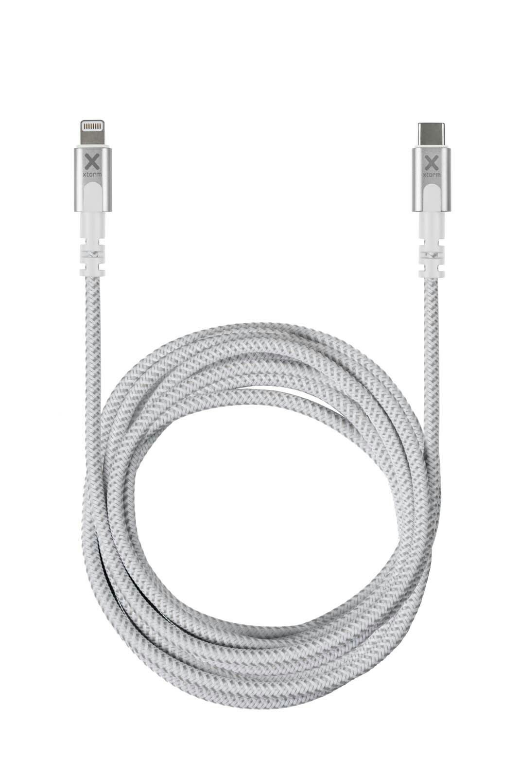 Xtorm Premium USB-C / Lightning kabel 3m Vit