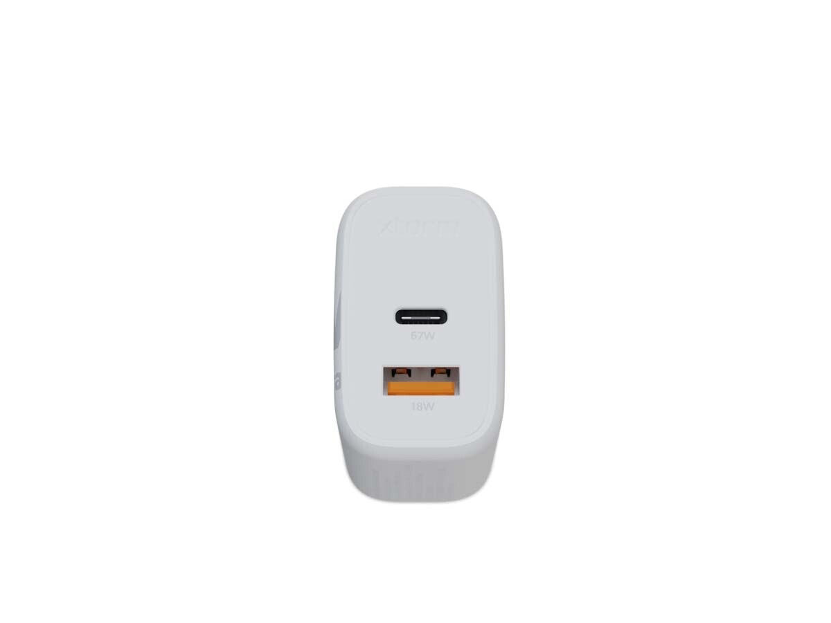 Xtorm 67W GaN2 Ultra Hemladdare USB-C PD/USB-A Vit