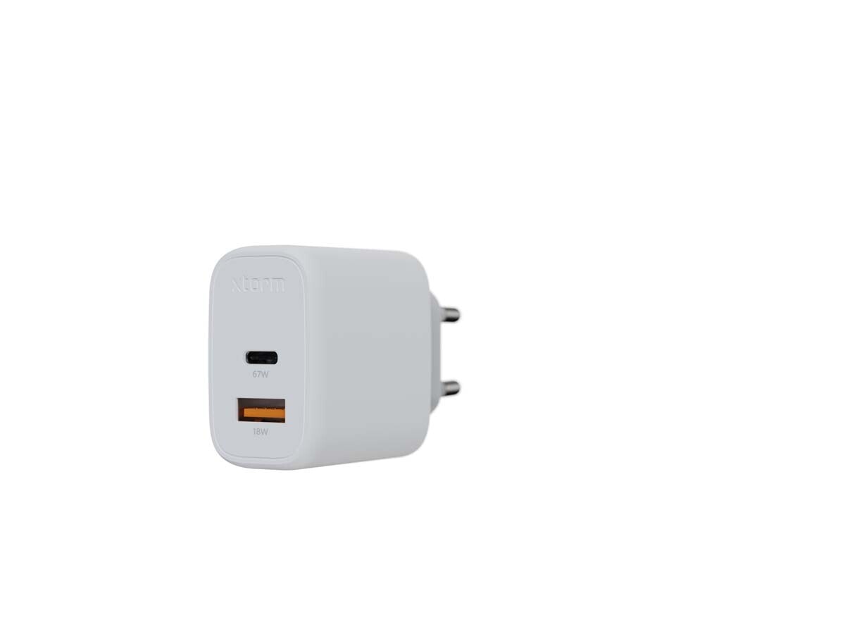Xtorm 67W GaN2 Ultra Hemladdare USB-C PD/USB-A Vit