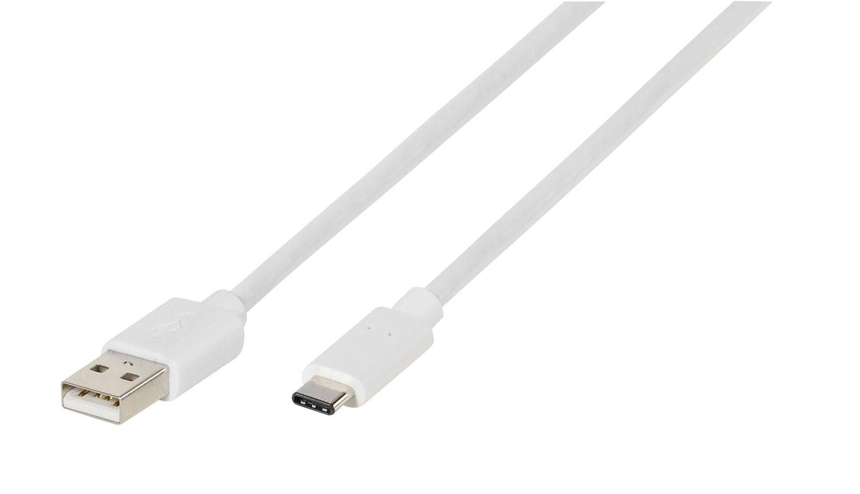Vivanco USB-C/USB-A 2.0 kabel 2m Vit
