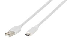 Vivanco USB-C/USB-A 2.0 kabel 2m Vit
