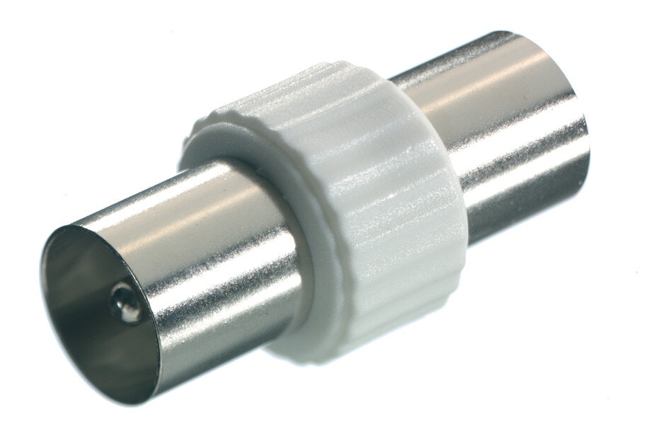Vivanco Antennadapter, hane-hane, vit