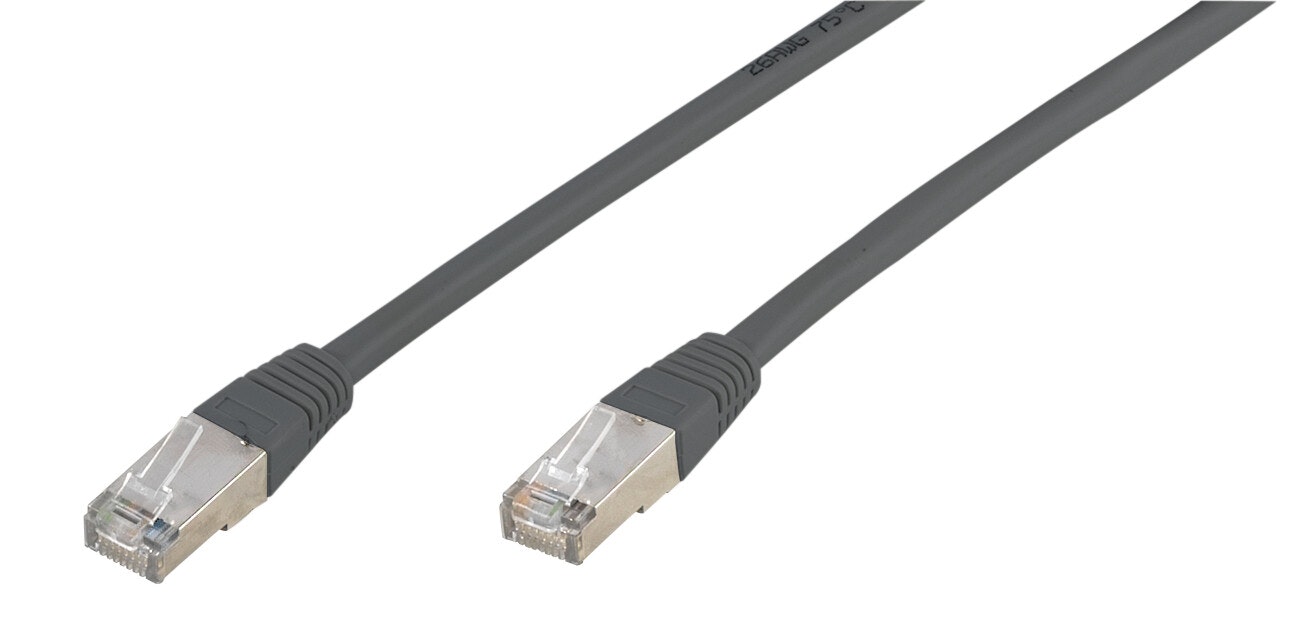 Vivanco Nätverkskabel, CAT5e, 25m grå Bulk