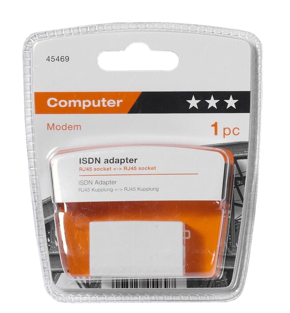 Vivanco Dataadapter ISDN RJ45 hona <-> RJ45 hona vit