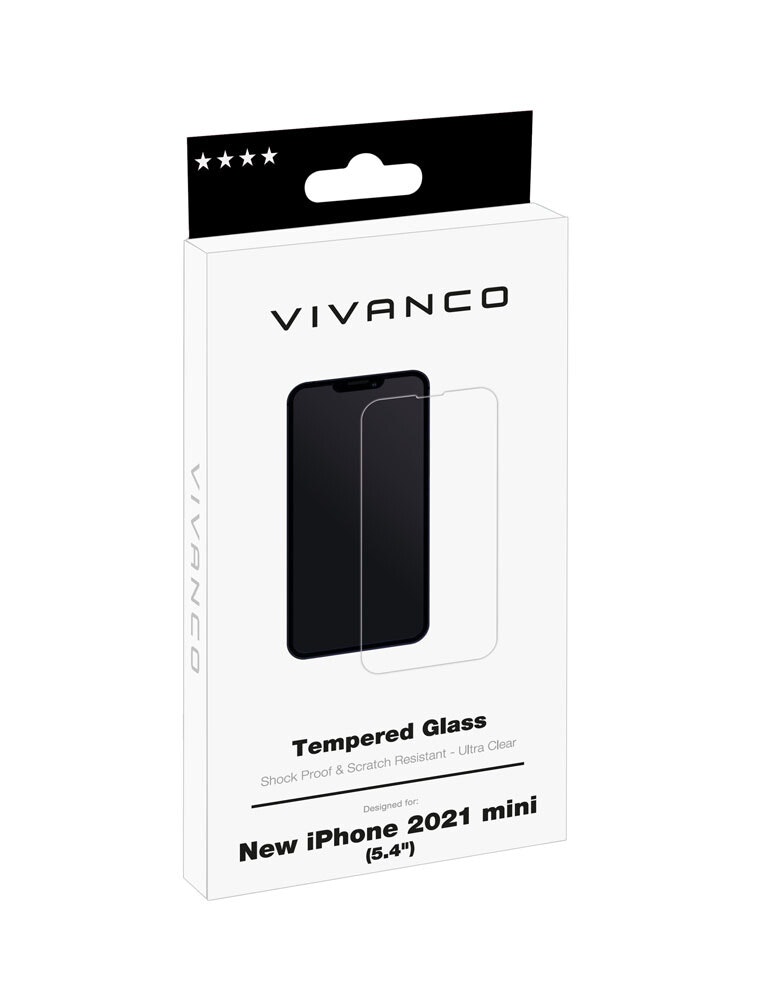 Vivanco Härdat Skyddsglas 9H iPhone 13 mini