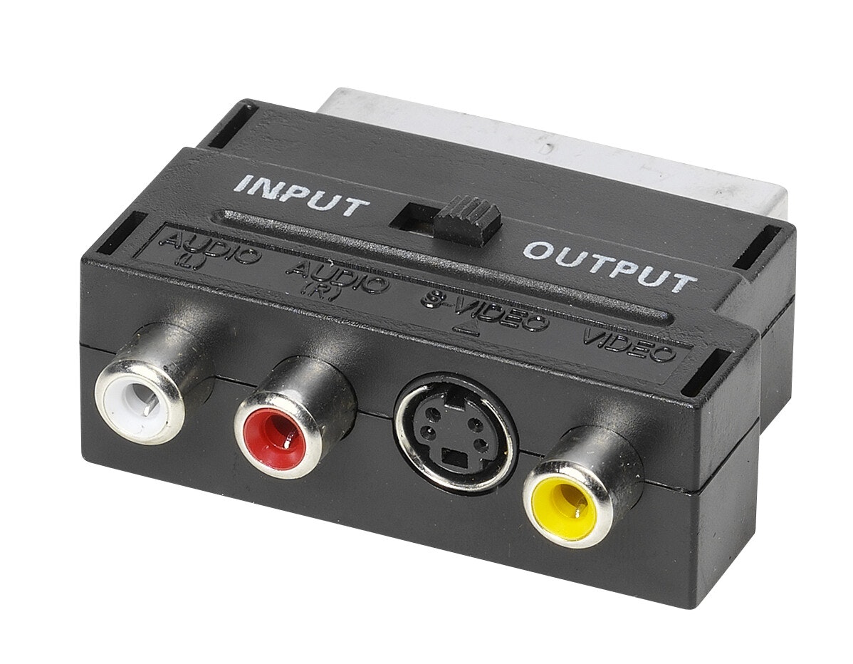 Vivanco Adapter, Scart - SVHS + phono
