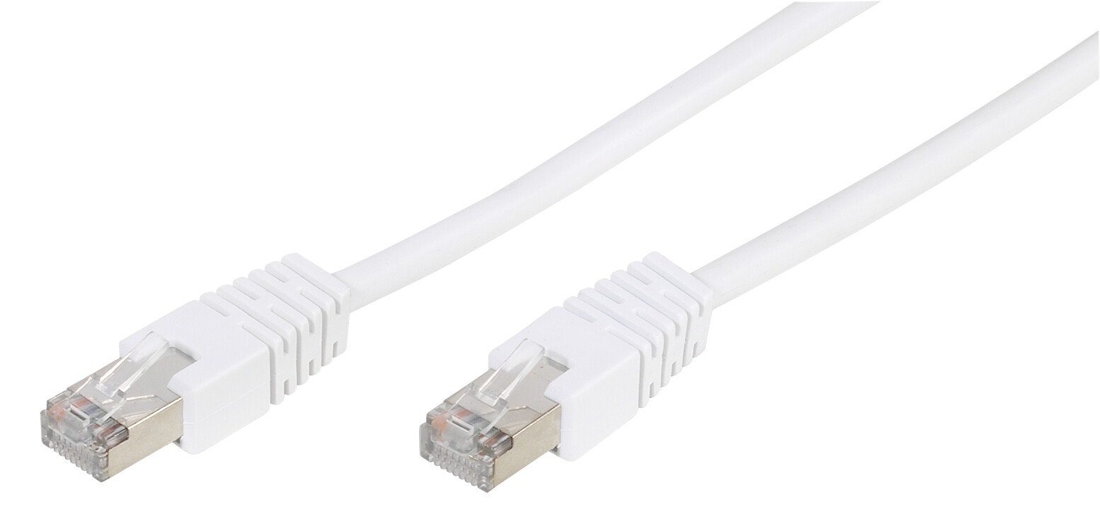 Vivanco Nätverkskabel, CAT5e, 15m vit