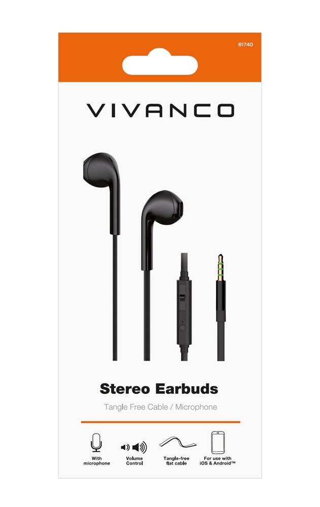Vivanco Smart Pro In-Ear Headset Svart