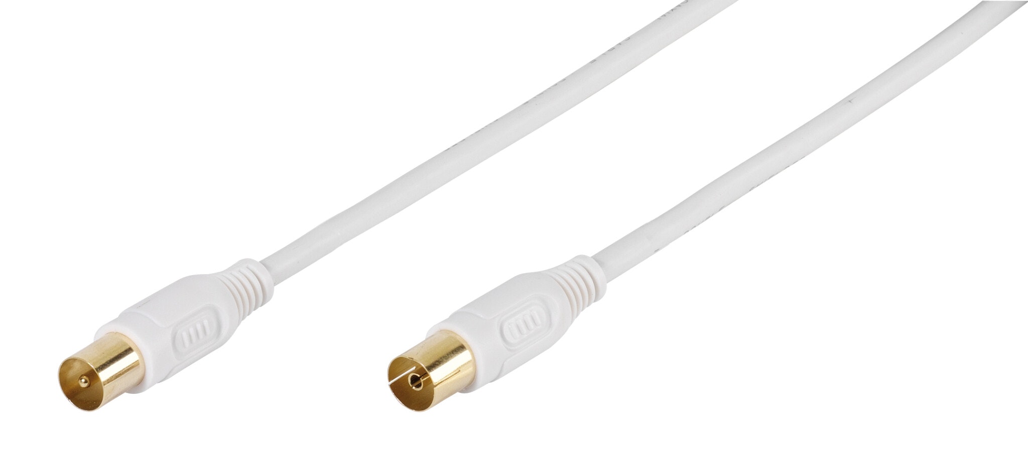 Vivanco Antennkabel, 90 dB,  Dubbelskärmad, 3m Guld
