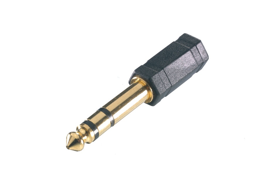 Vivanco Audioadapter, 1x6.3mm hane - 1x3.5mm hona
