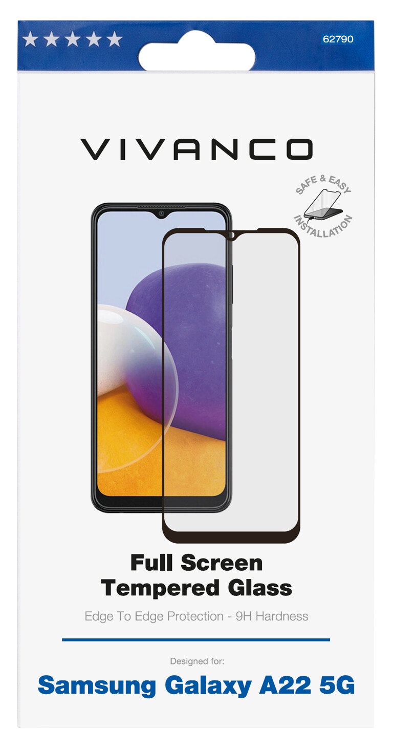 Vivanco Full Screen Skyddsglas 9H Galaxy  A22 5G