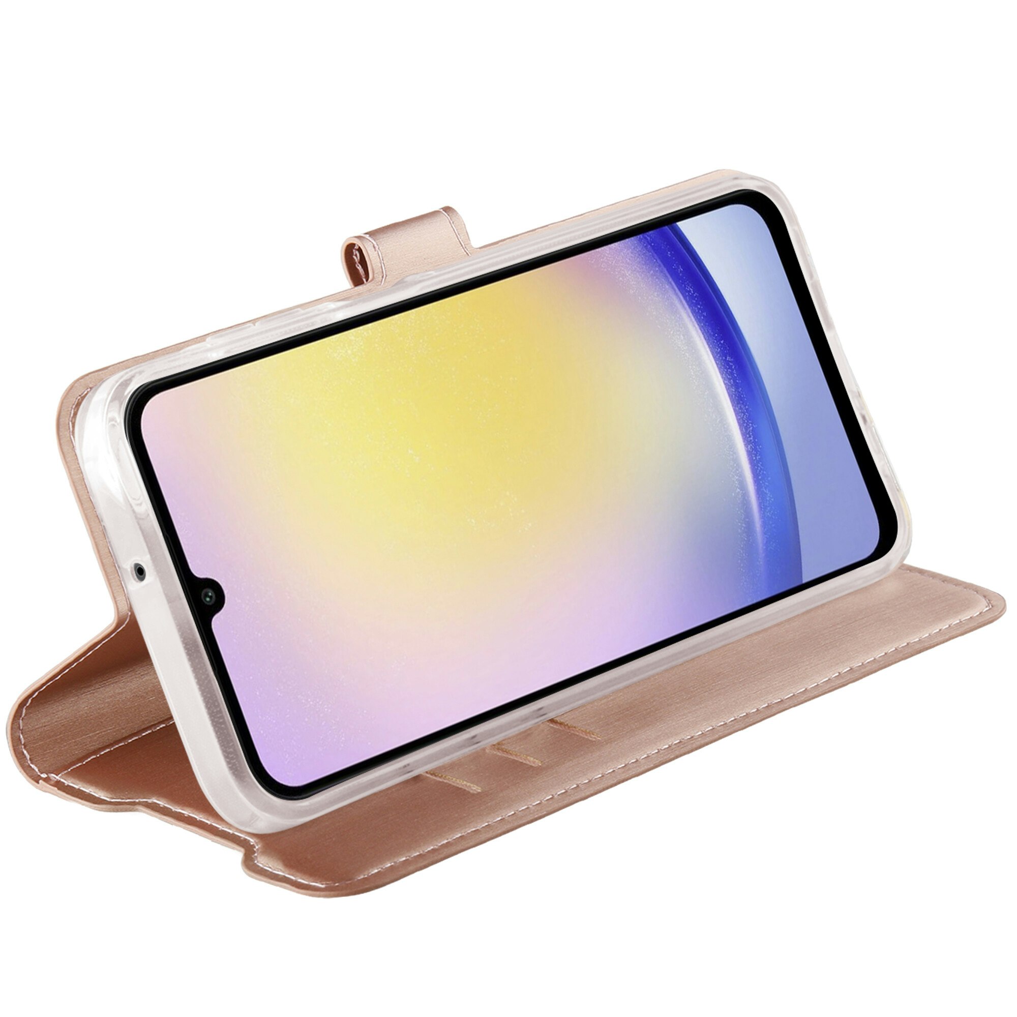 Vivanco Classic Plånboksfodral Galaxy A35 5G Rosa Guld