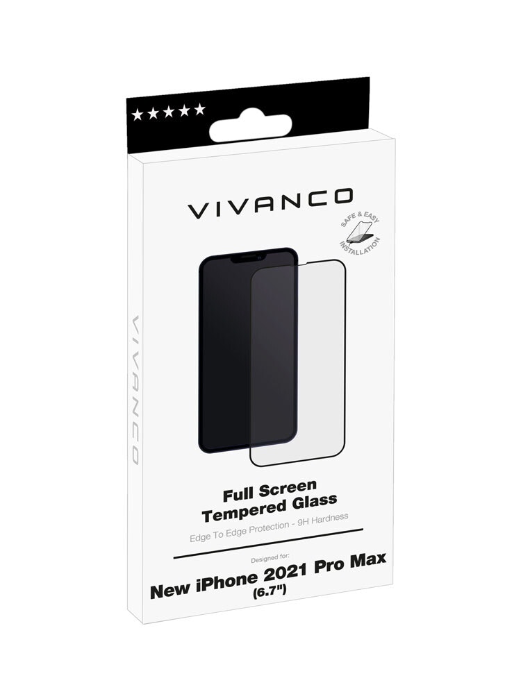 Vivanco Full Screen Skyddsglas 9H iPhone 13 Pro Max