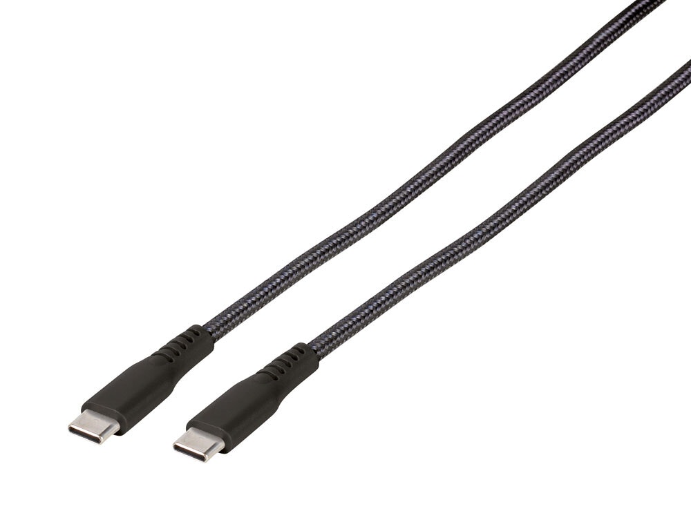 Vivanco Longlife USB-C/C 2.0 kabel 1.5m Svart