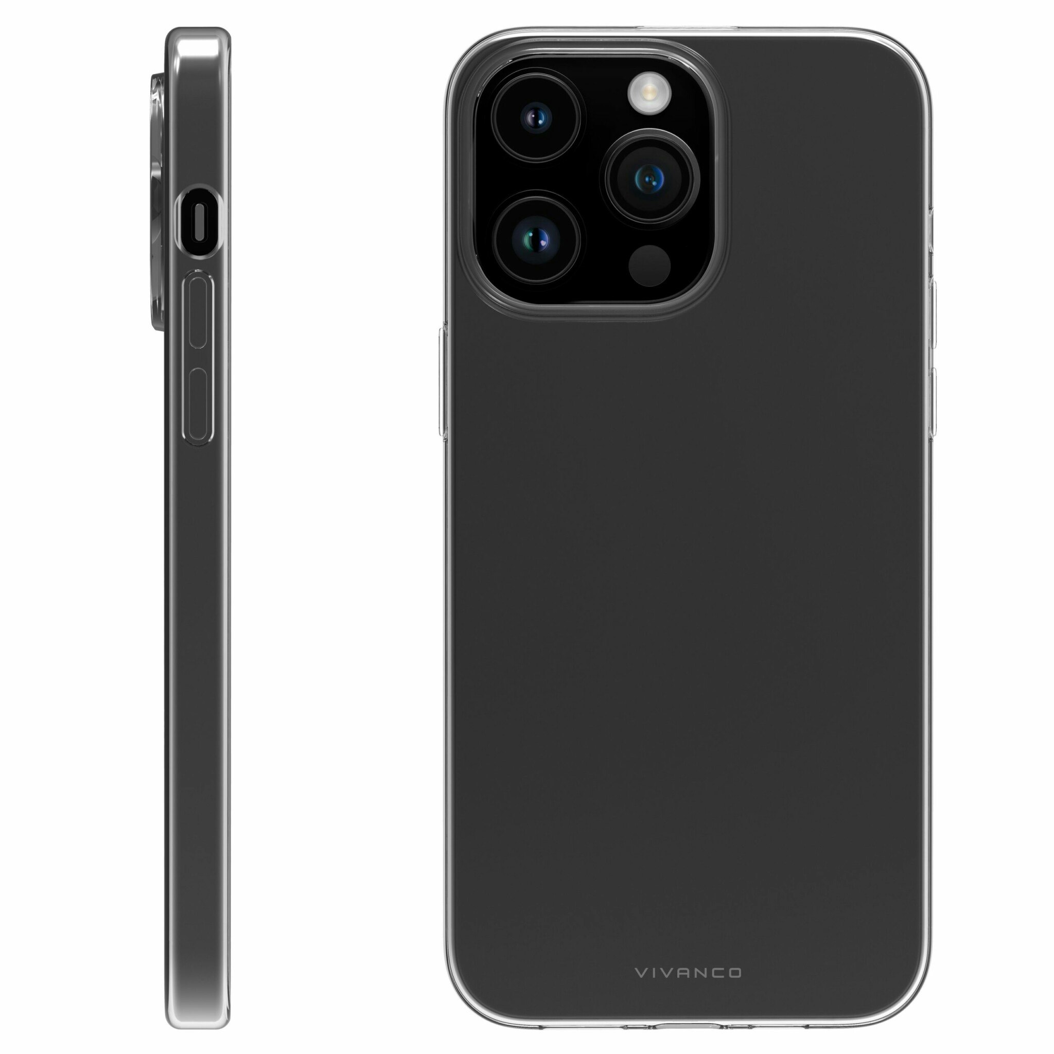 Vivanco Slim TPU skal iPhone 15 Pro Max Transparent