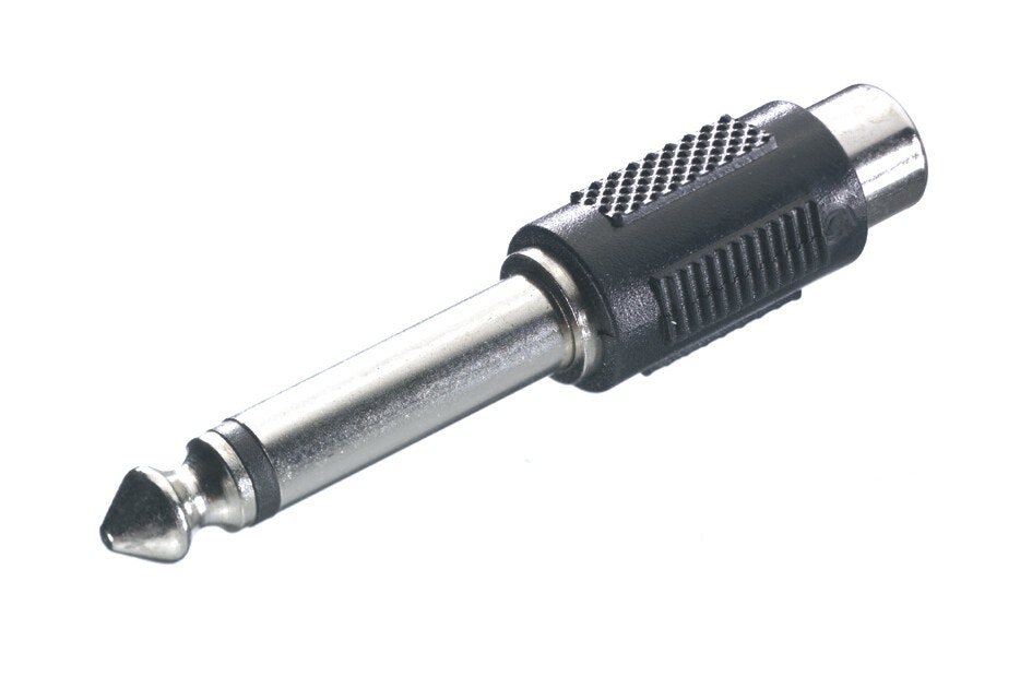 Vivanco Audioadapter, 1x6.3mm hane - 1xRCA hona