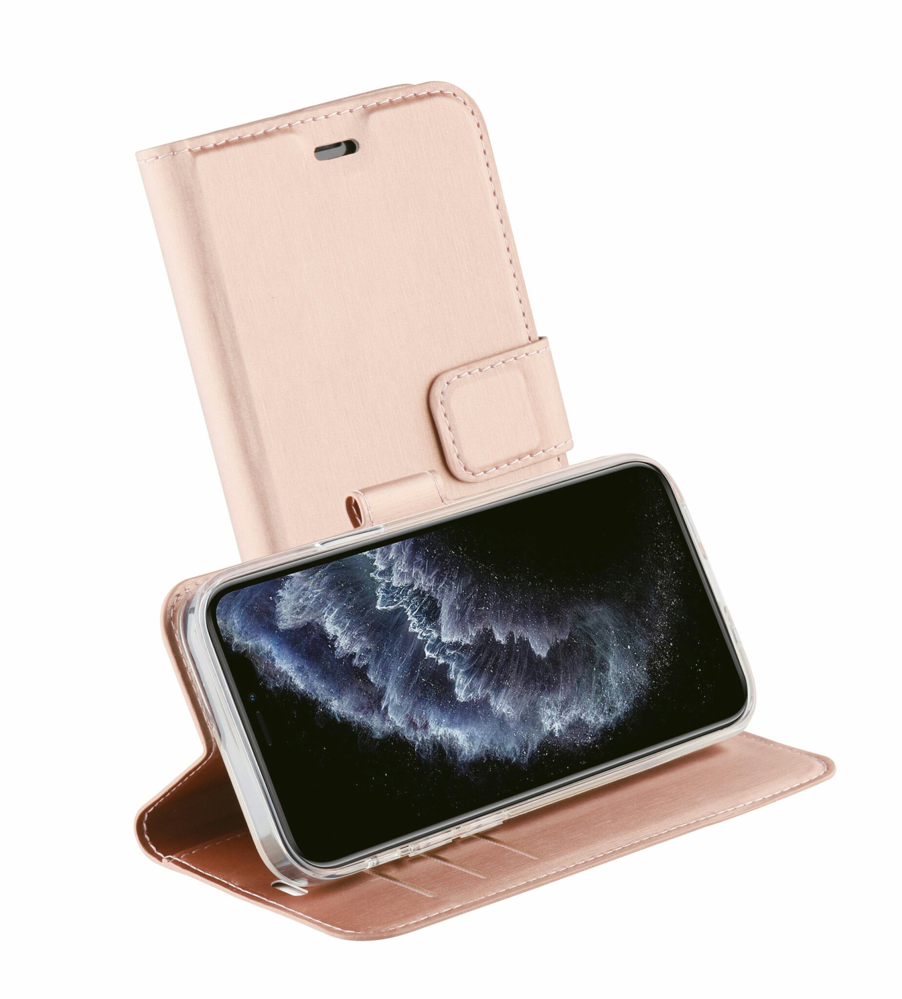 Vivanco Classic Plånboksfodral iPhone 12 mini Rosa