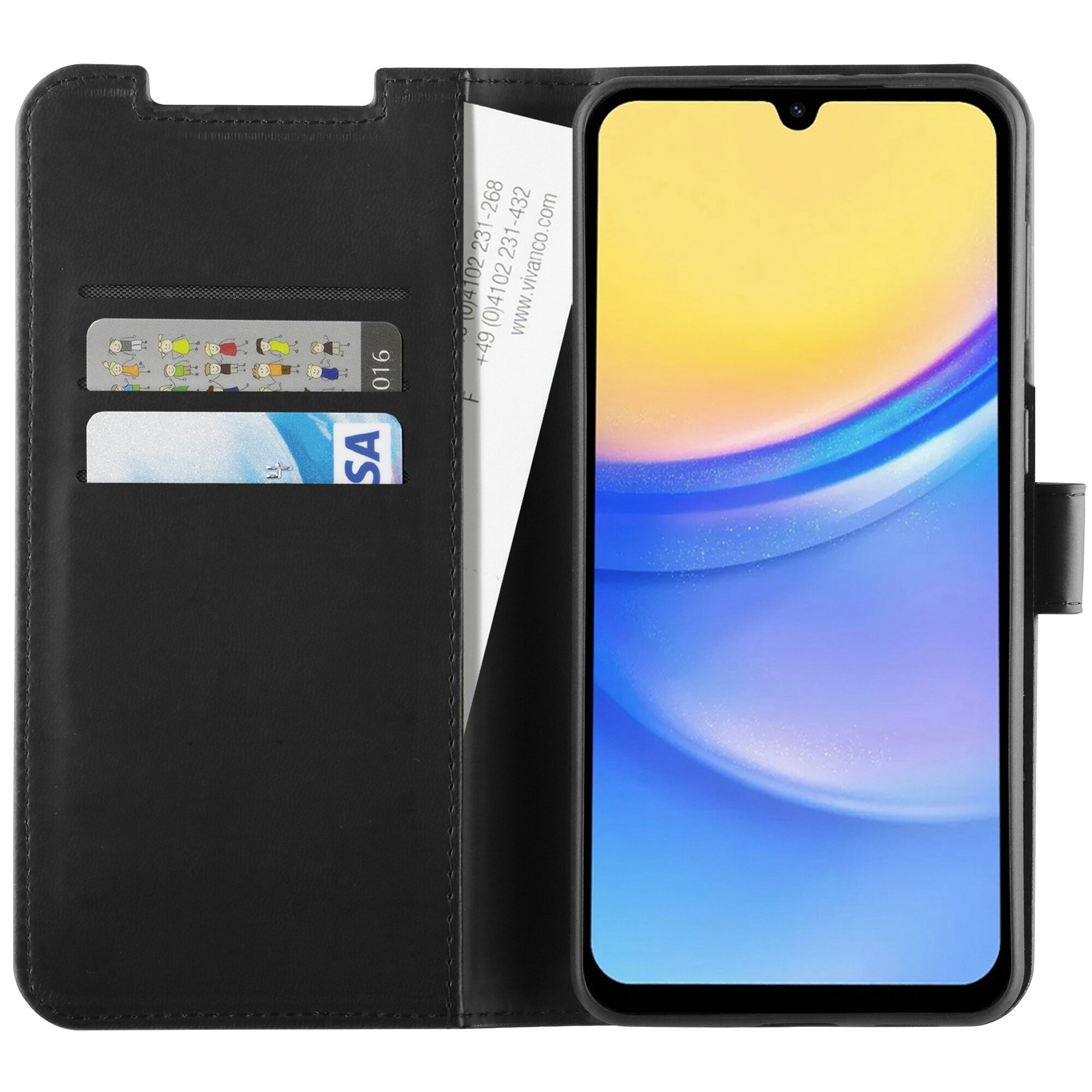 Vivanco Classic Plånboksfodral Galaxy A55 5G Svart