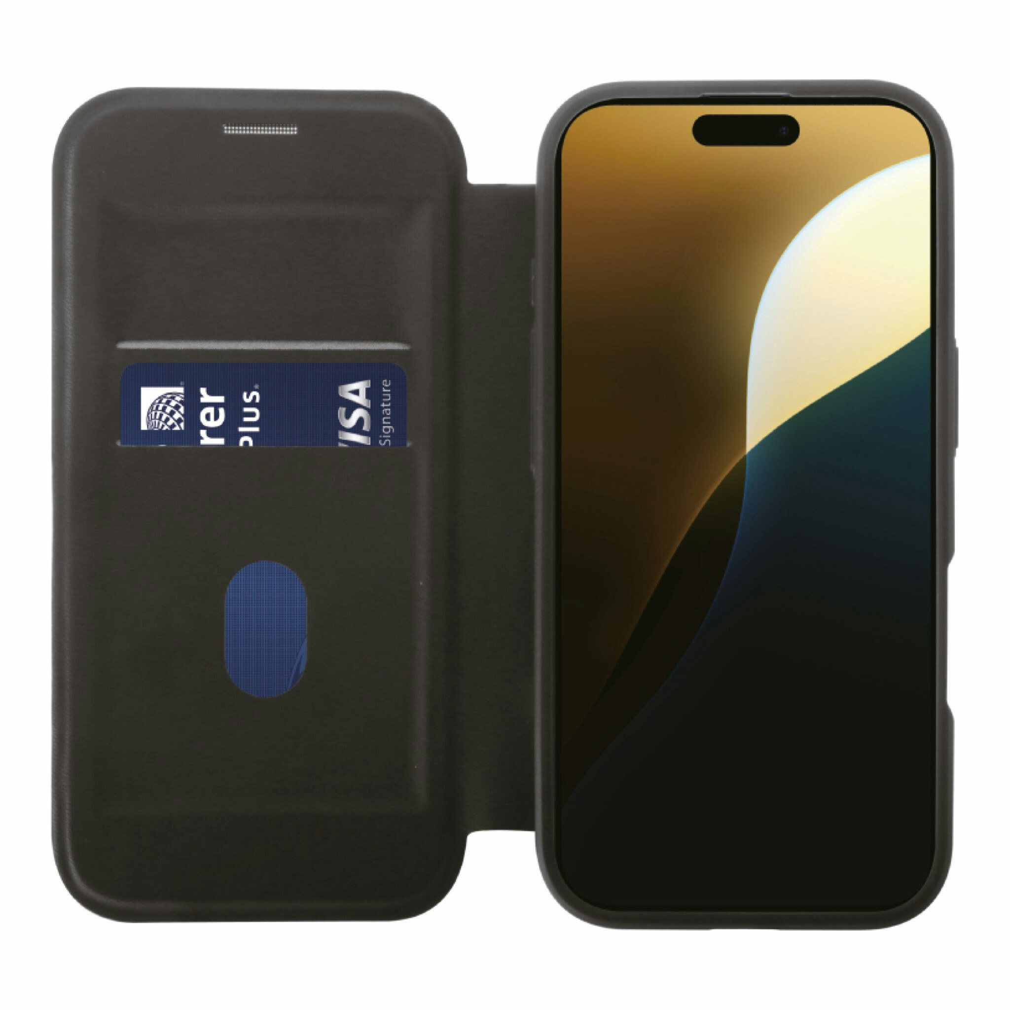 Vivanco Mag Wallet Plånboksfodral iPhone 16 Pro Max Svart