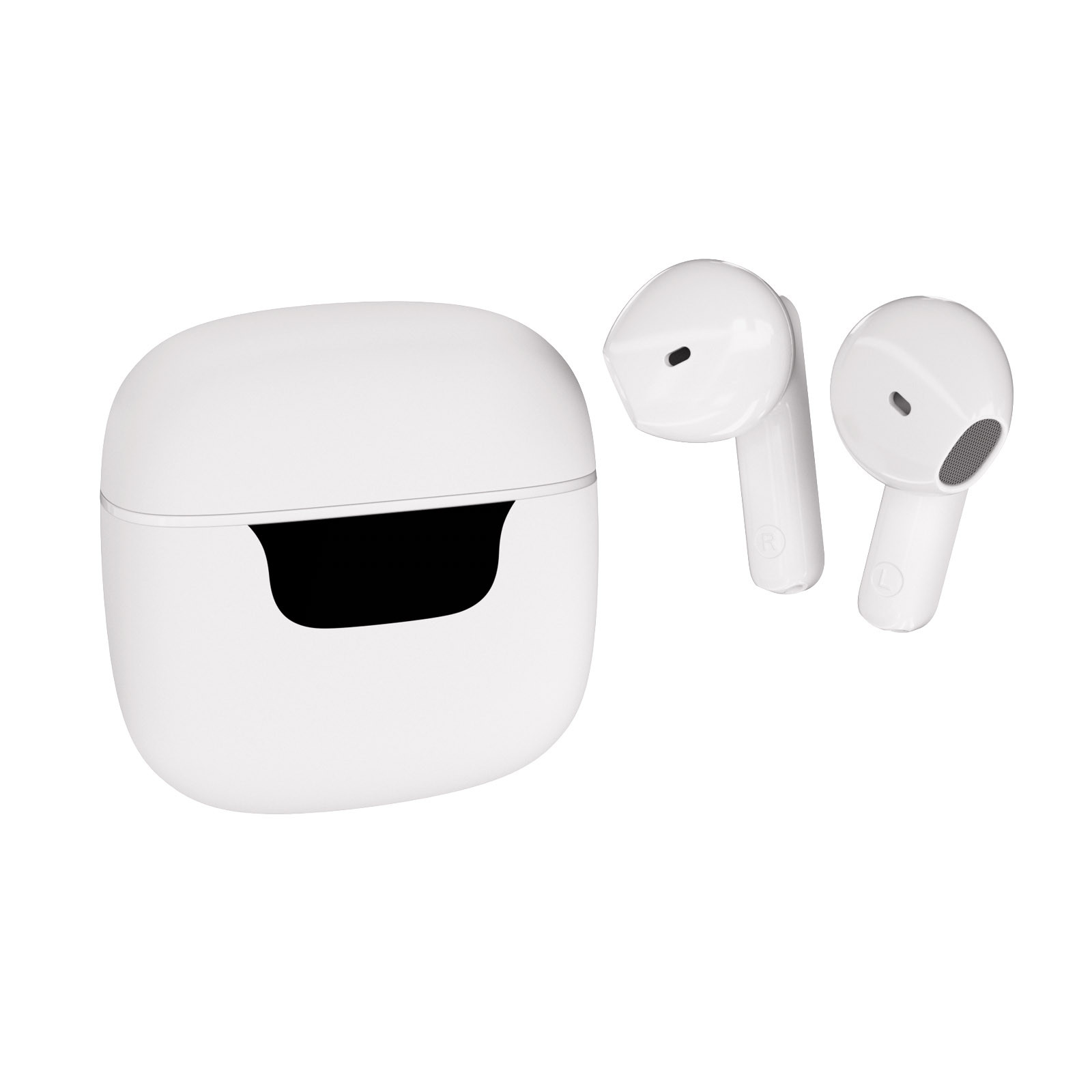 Vivanco Union Pair True Wireless BT hörlur Vit